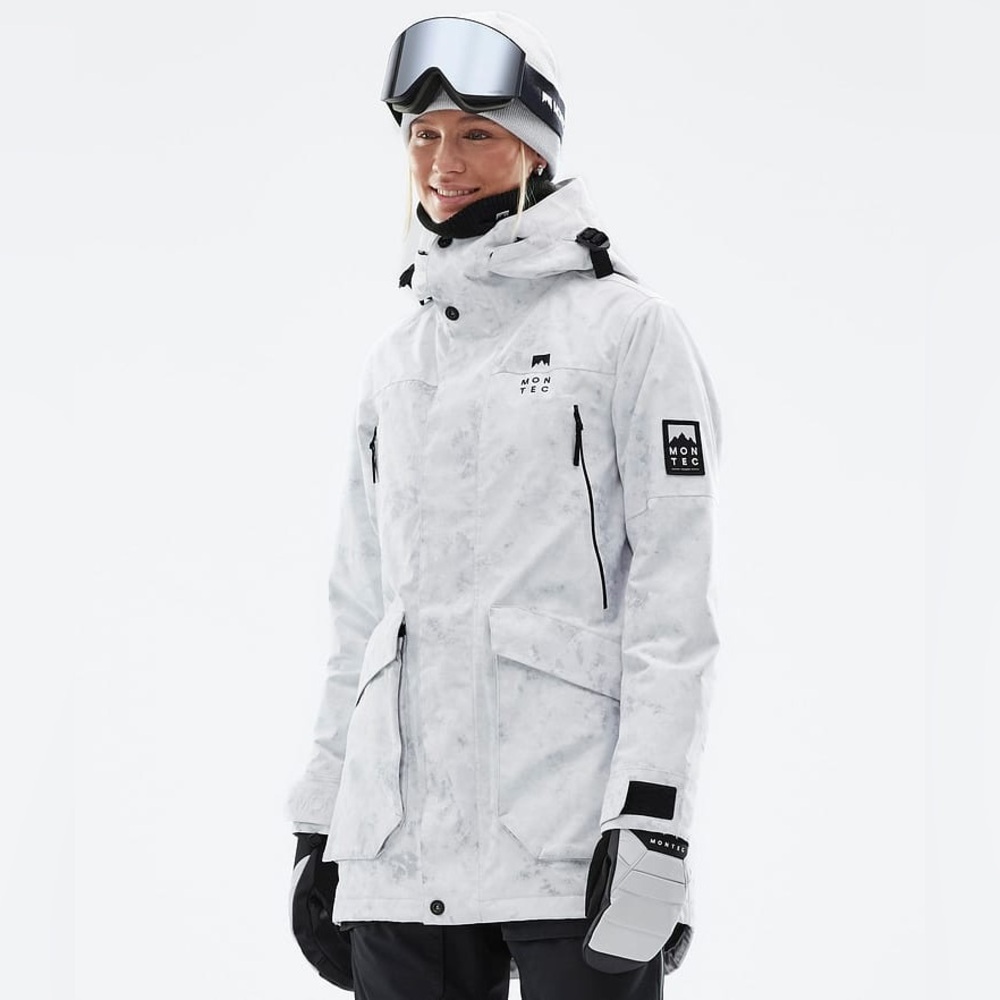 Montec Virago FW22 Snowboard Jacket XL White Tiedye